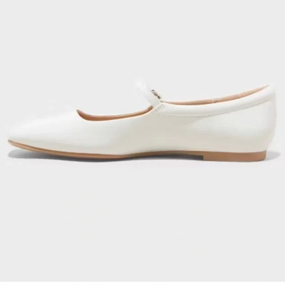Wild Fable Elsa Mary Jane Ballet Flats with Memory Foam Insole New Cream size 9 - Picture 7 of 7